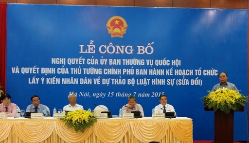 Việc lấy ý kiến nhân dân về dự thảo Bộ luật hình sự sửa đổi phải bảo đảm hiệu quả, tiết kiệm